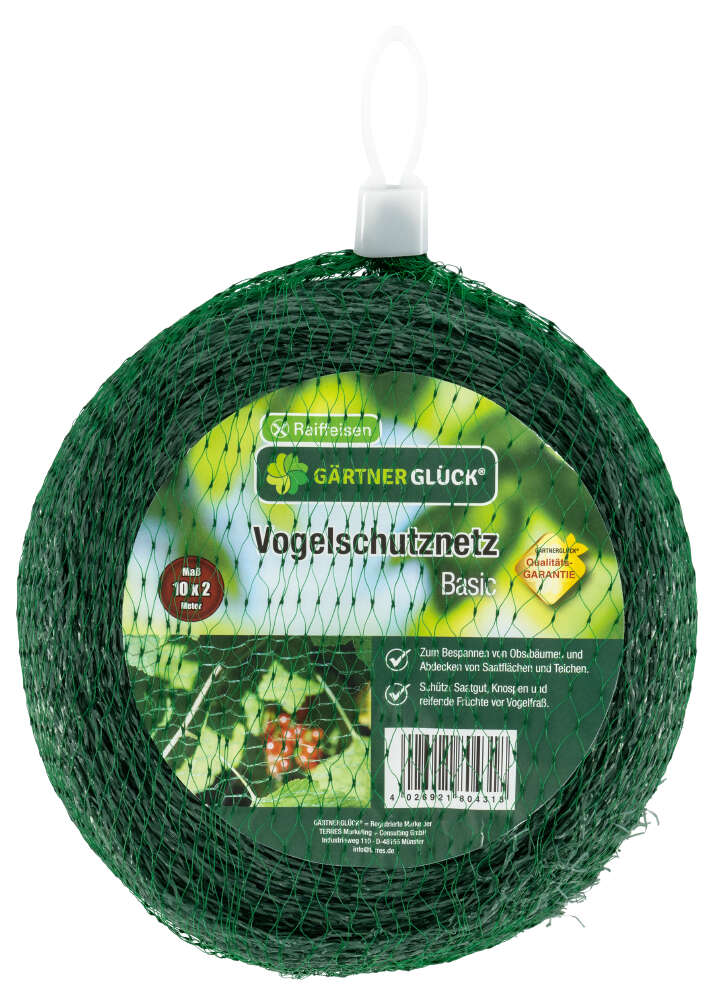 GÄRTNERGLÜCK Vogelschutznetz Basic